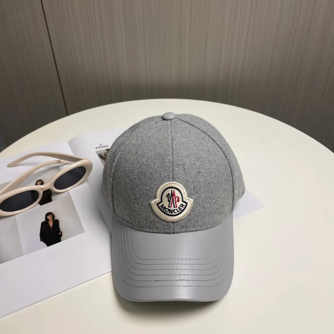 P66 MONCLER new wool baseball cap for autumn and winter, suitable for young and fashionable people, with strong visual effect, three-dimensional letters, good-looking and high-quality!