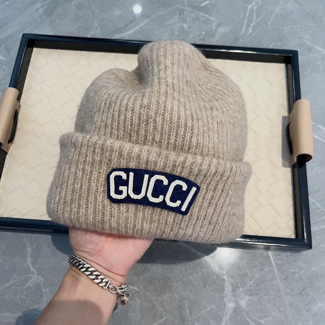 Gucci Gucci new autumn and winter woolen hat, wool fabric, same style for men and women