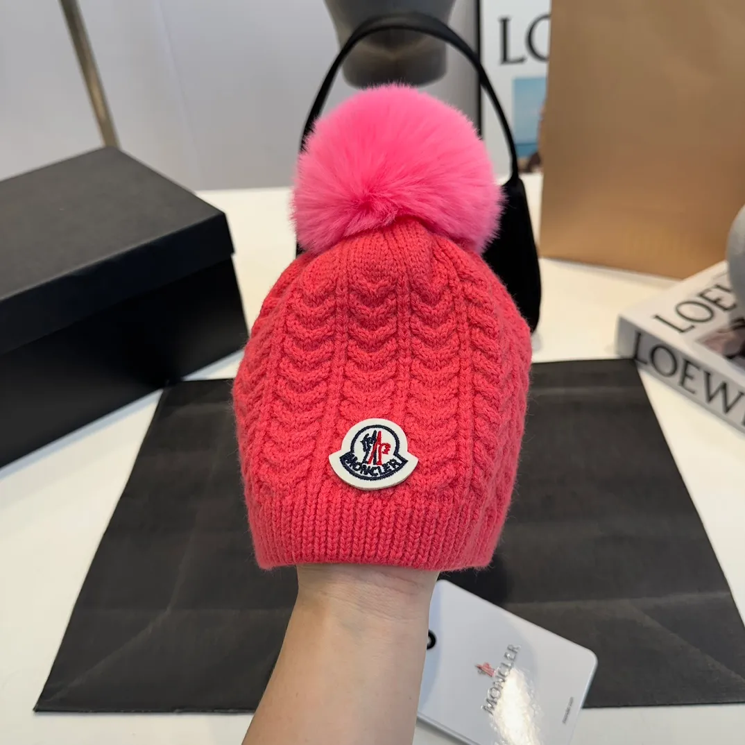 P50 MONCLER2024 children's new knitted wool warm hat