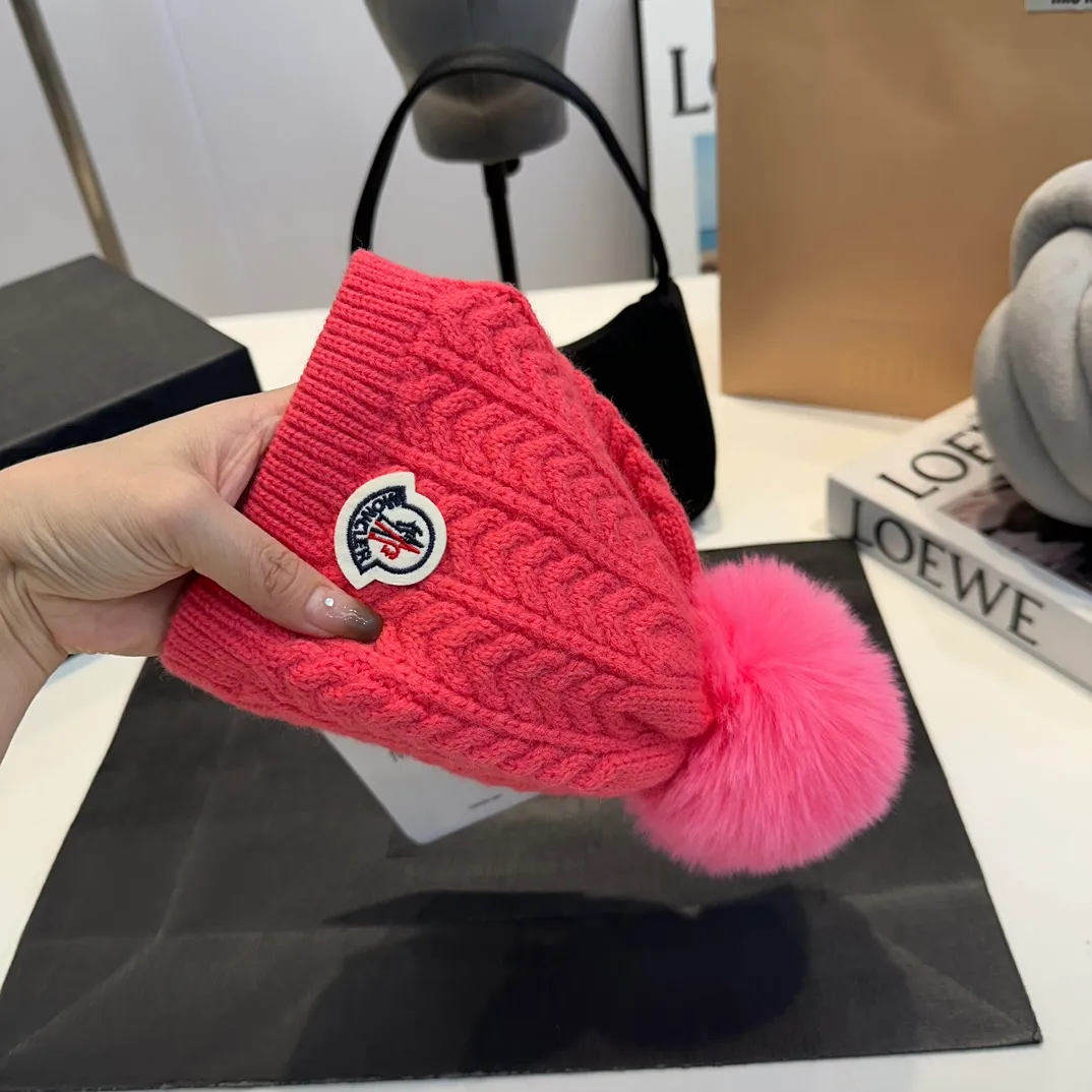 P50 MONCLER2024 children's new knitted wool warm hat