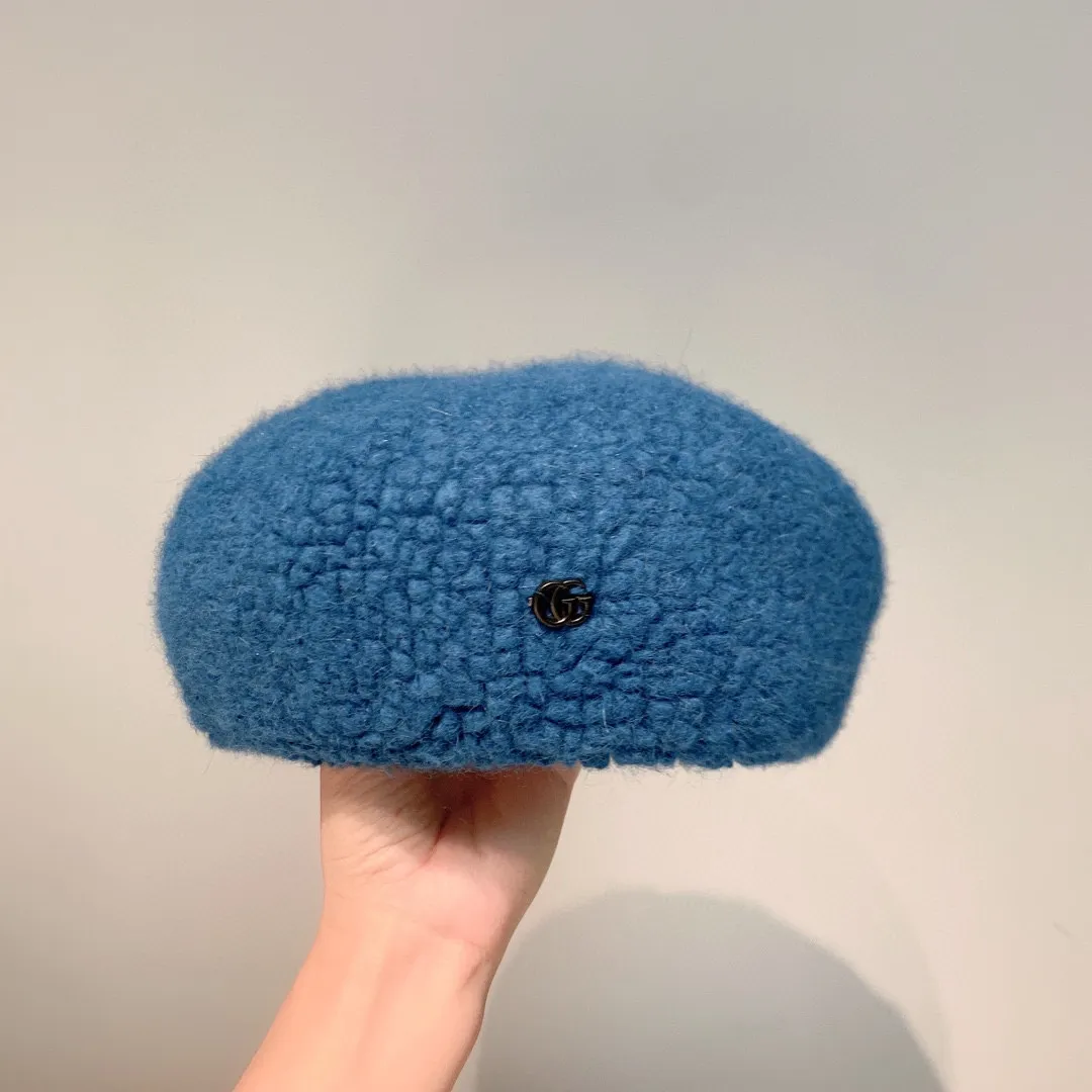 P60 Gucci lambswool beret, autumn and winter beret, running volume in multiple colors, head circumference 57cm