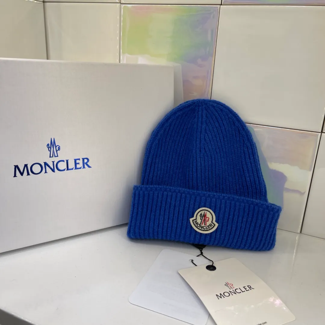 Special batch of 70 (with counter bag) MONCLER masked knitted hat, macaron color, super healing, every color looks good❤️