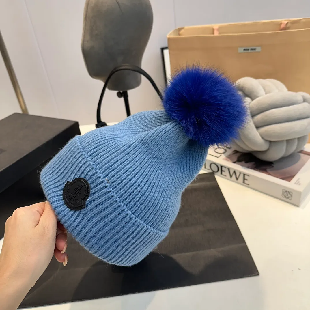 P70 MONCLER2024 new knitted wool ear protection warm hat, order now