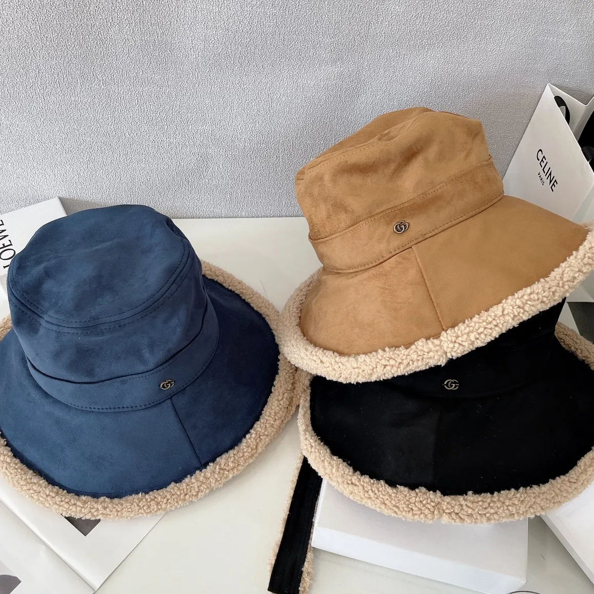 Special batch of 90 new gucci 2021 new counters, autumn and winter fisherman hats, popular models shipped, super easy to match, new models are on the shelves