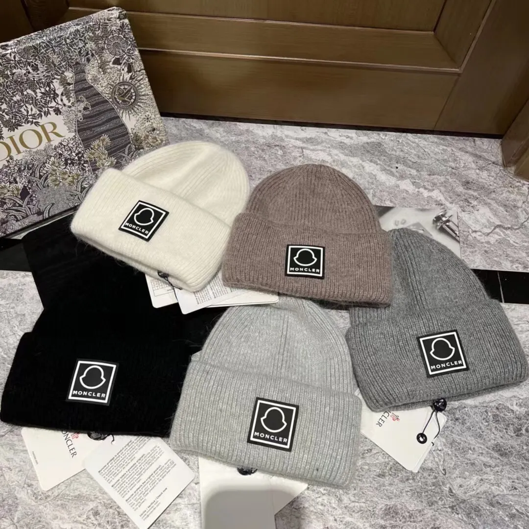Special batch of 50 Moncler new rabbit fur knitted hats