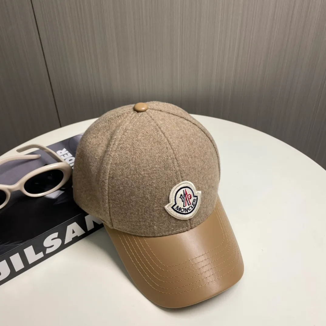 P66 MONCLER new wool baseball cap for autumn and winter, suitable for young and fashionable people, with strong visual effect, three-dimensional letters, good-looking and high-quality!