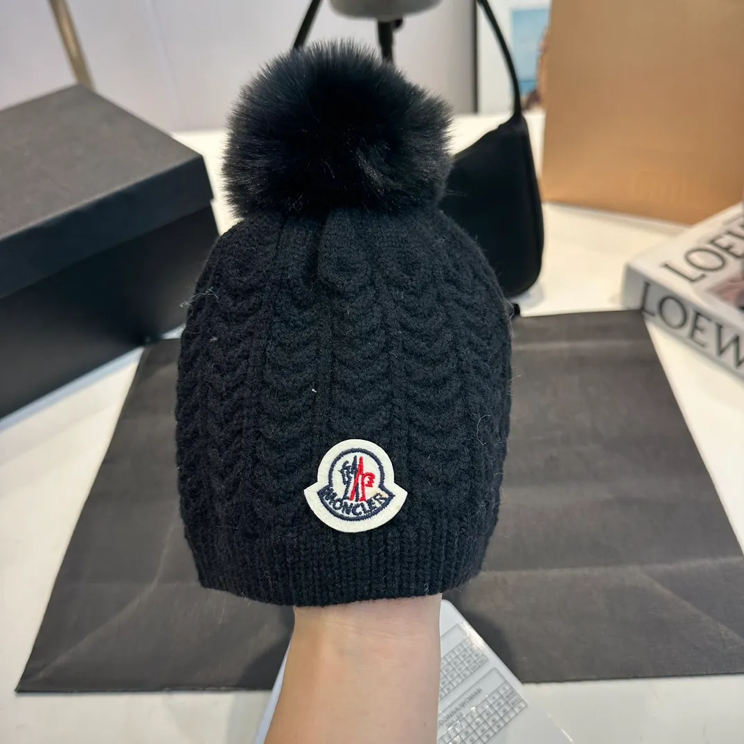 P50 MONCLER2024 children's new knitted wool warm hat