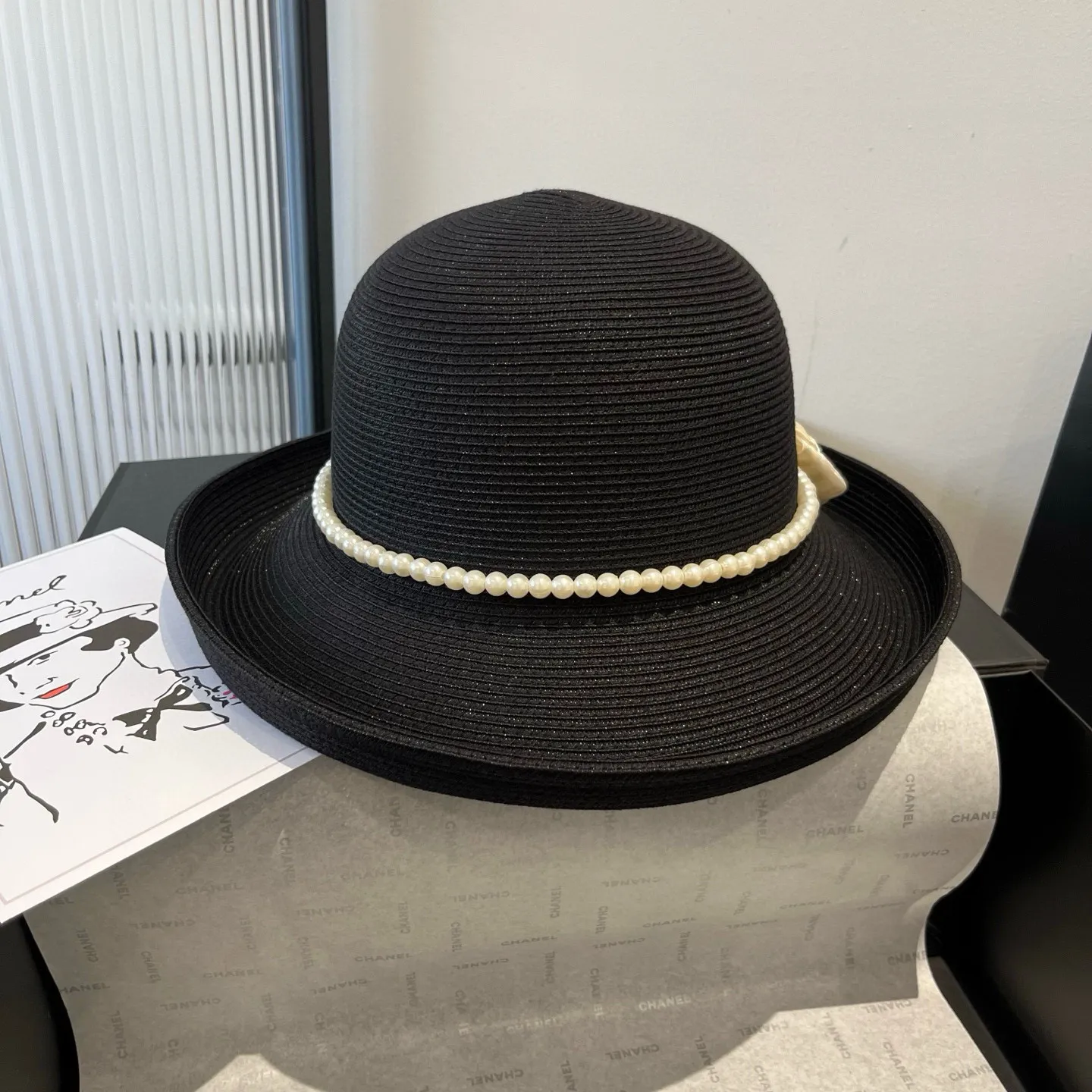 💰160¥ Valentino bow hat, rolled edge bow hat, head circumference 57cm