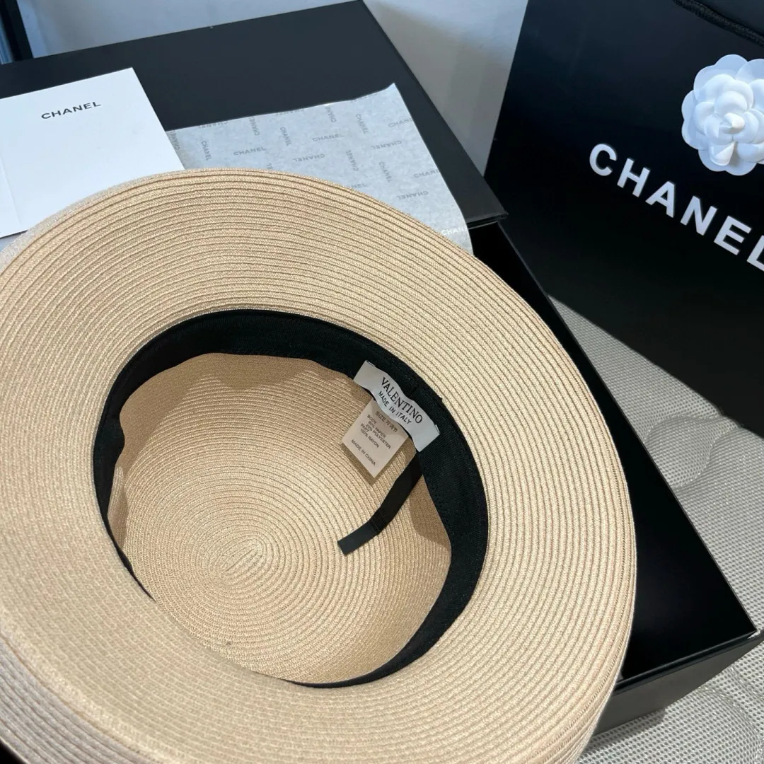💰160¥ Valentino bow hat, rolled edge bow hat, head circumference 57cm