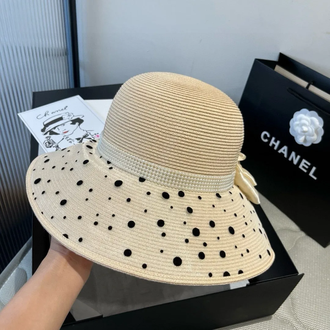 💰180¥ Valentino new basin hat, PP straw hat, basin hat, head circumference 57cm