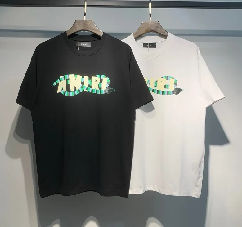 689 model P120 AMIRI real shot black white hanging S. M. L. XL