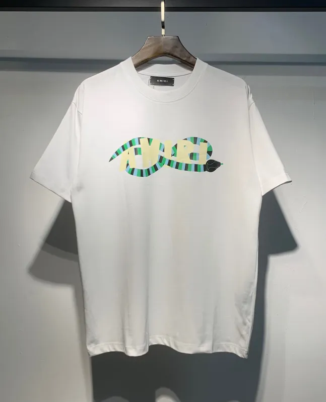 689 model P120 AMIRI real shot black white hanging S. M. L. XL