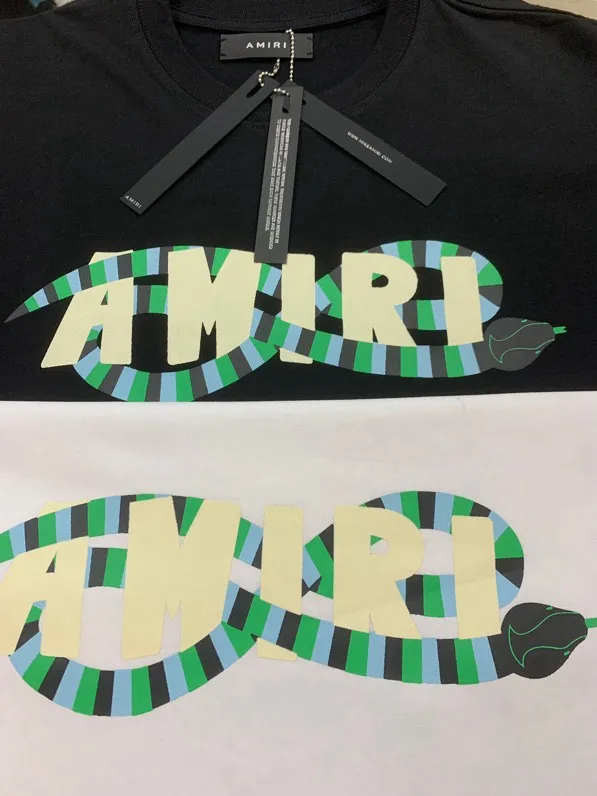 689 model P120 AMIRI real shot black white hanging S. M. L. XL