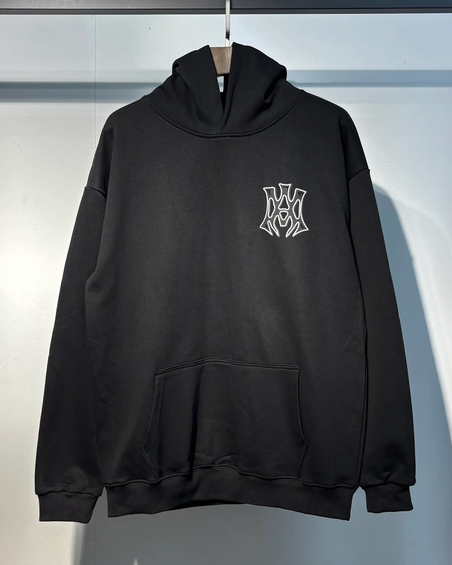893 P230 autumn and winter new product AMIRI real shot sweatshirt black hanging shot S. M. L. XL