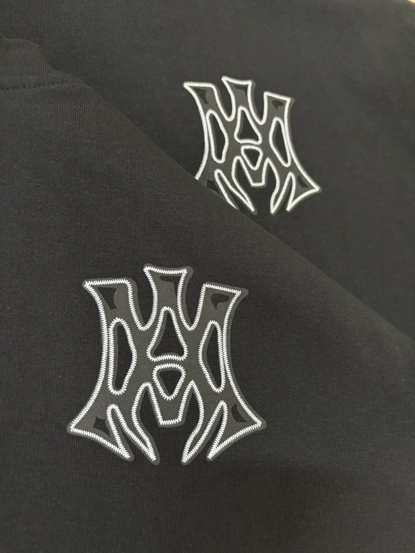 893 P230 autumn and winter new product AMIRI real shot sweatshirt black hanging shot S. M. L. XL