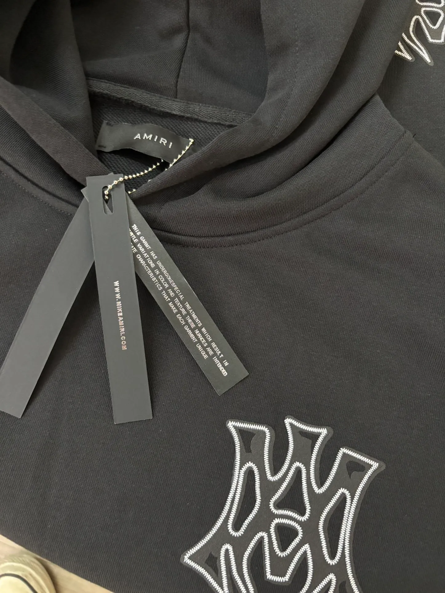 893 P230 autumn and winter new product AMIRI real shot sweatshirt black hanging shot S. M. L. XL