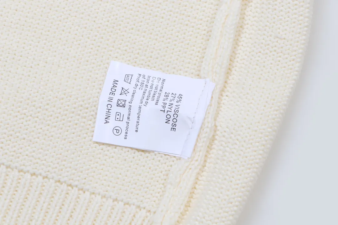 P280 AMIRI 2024 new sweater, logo embroidery on the chest 1:1 Color: Pearl White, Black Size: S M L XL XXL