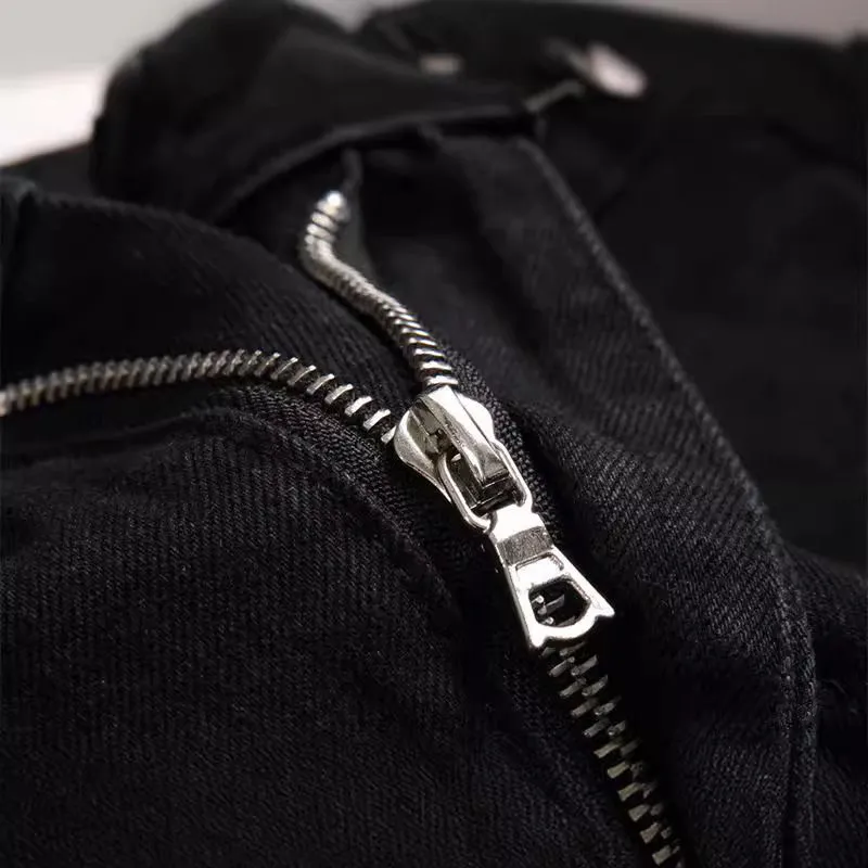 #M57 P168💰 AMIRI patch embroidery jeans trousers AMIRI high street basic ripped tight elastic jeans trousers amiri brand jeans break the production process and cutting of the original jeans, the fabrics are softer and more comfortable Hand-sewn collar label Customized logo buttons Genuine leather tag Color: Picture color Size: 30-32-34-36