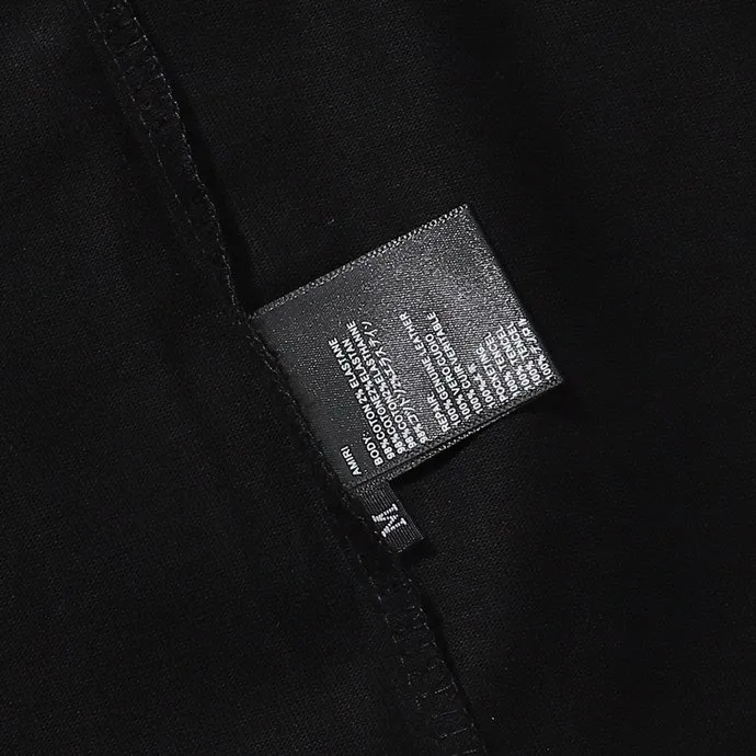 Style number: 722 P114 Fabric: 260g double yarn AMIRI 2025 spring and summer new logo round neck T-shirt high street same style for men and women loose classic letter short sleeves Color: black. Size: S M L XL