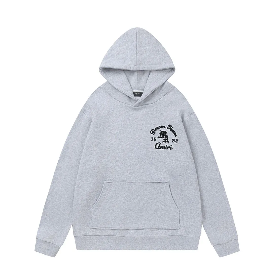 7166#P330AMIRI English letters towel embroidered LOGO, color: black, light floral gray. Size: S M L XL