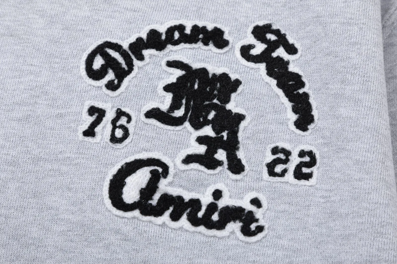 7166#P330AMIRI English letters towel embroidered LOGO, color: black, light floral gray. Size: S M L XL