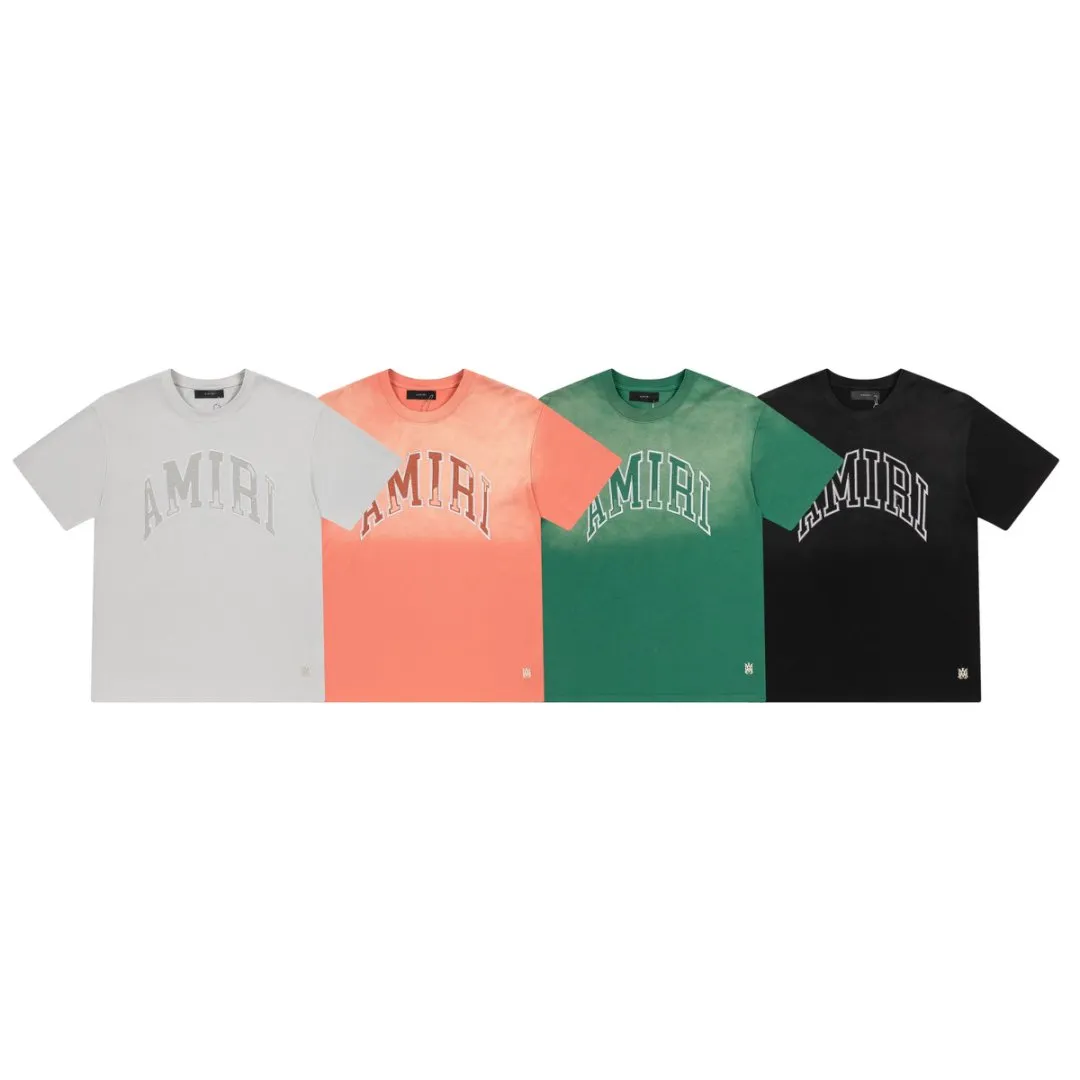 8016#P160amiri washed patch with embroidered logo, made of 300g fabric, colors: black, grapefruit red, green, silver. Size: S M L XL