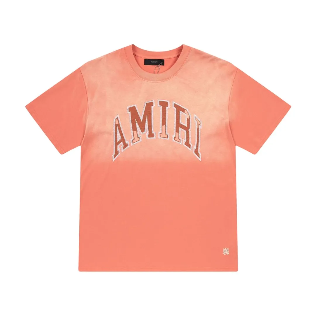 8016#P160amiri washed patch with embroidered logo, made of 300g fabric, colors: black, grapefruit red, green, silver. Size: S M L XL