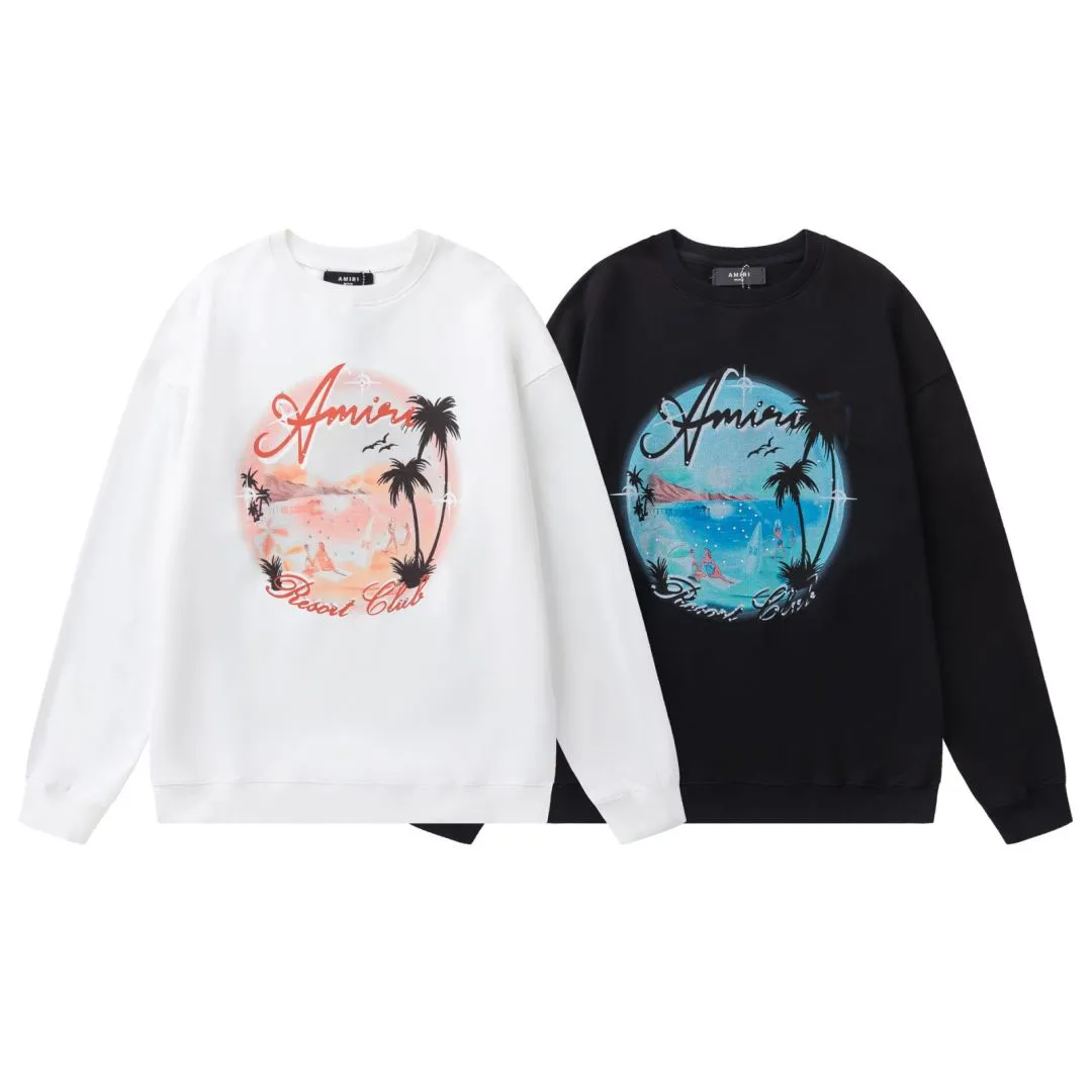 7186#P240, AMIRI Maldives beach LOGO hot diamond processing, color: black, white, size S M L XL