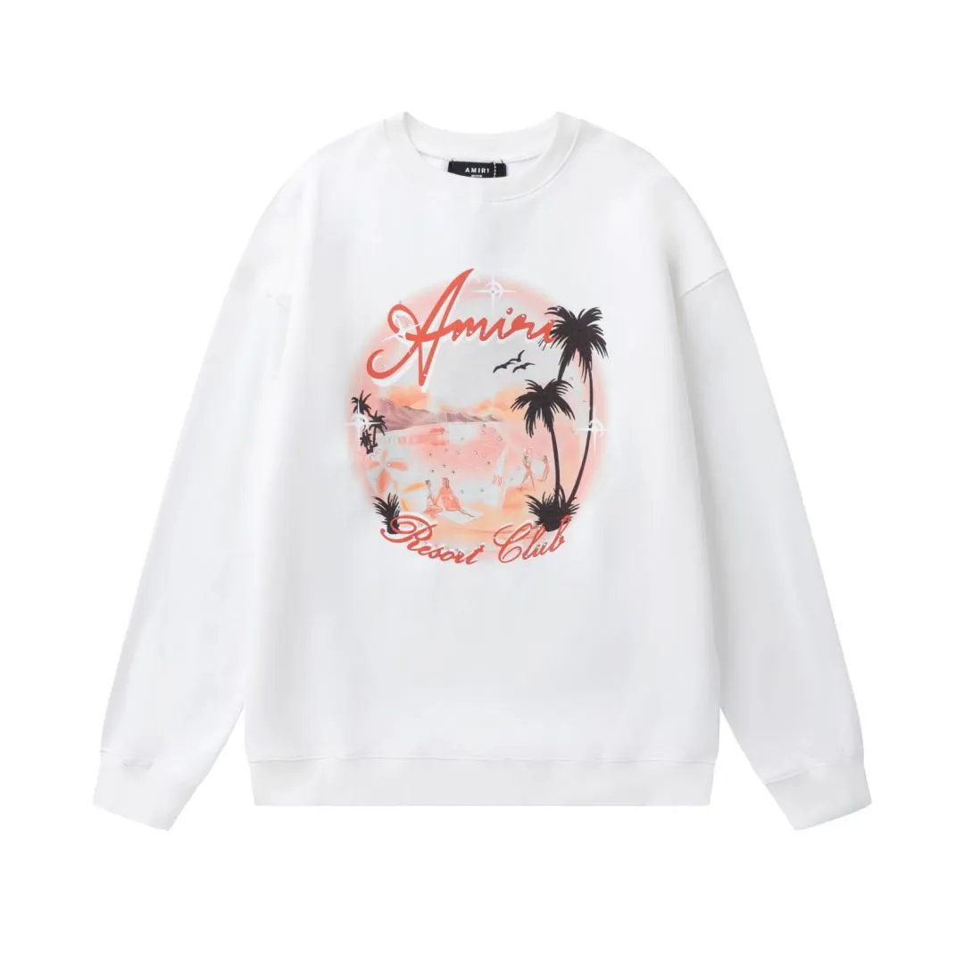 7186#P240, AMIRI Maldives beach LOGO hot diamond processing, color: black, white, size S M L XL