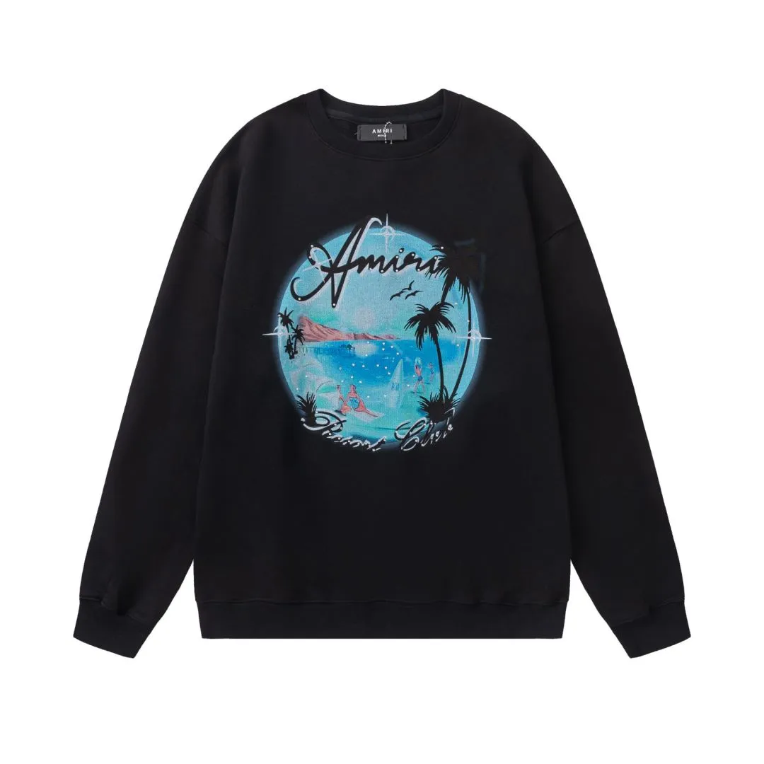 7186#P240, AMIRI Maldives beach LOGO hot diamond processing, color: black, white, size S M L XL