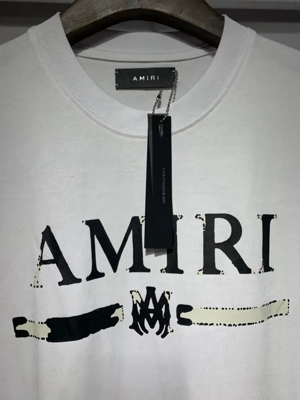 Model 654 P114 AMIRI real shot black hanging shot S. M. L. XL