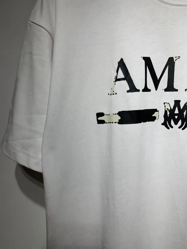 Model 654 P114 AMIRI real shot black hanging shot S. M. L. XL