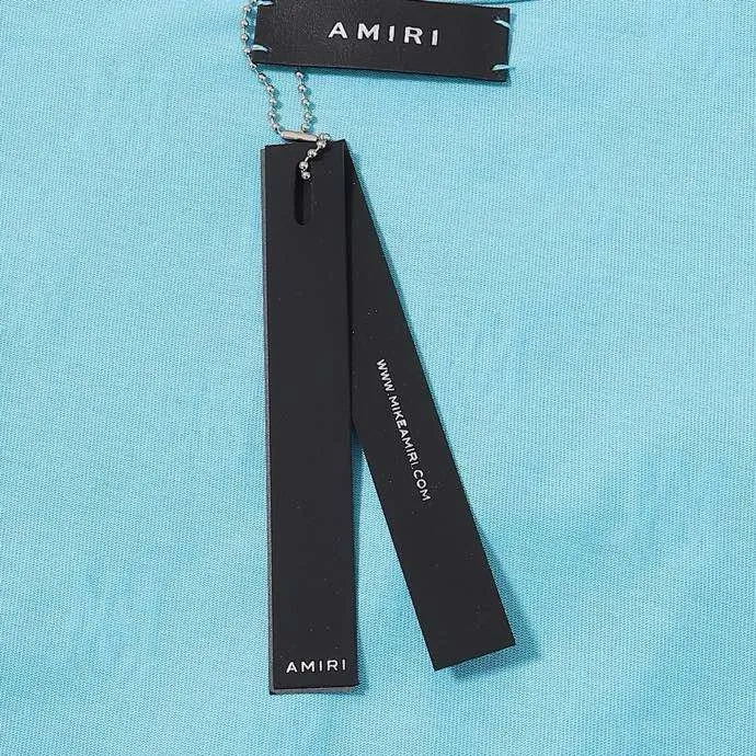 Style number: 688 P126 Fabric: 260g double yarn AMIRI 2024 spring and summer new logo round neck T-shirt high street same style for men and women loose classic letters all over printed LOGO short sleeves Color: white black code number: S M L XL