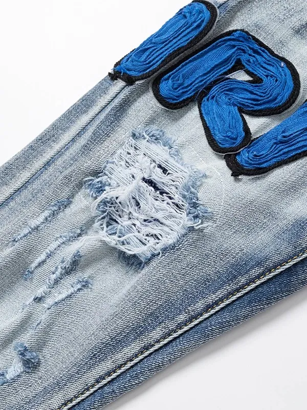 #N08 P246💰 (Extreme Version) AMIRI High Street Jeans Slim Fit Stretch Washed Knife Cut Hole Pants Men's Fashion AMIRI amiri is transliterated as Emil, which is the name of the founder. Mike Amiri, the founder of amiri, grew up in Los Angeles, USA. He was influenced by local street culture and Punk Rock since childhood, so he founded the amiri brand named after himself. A variety of trendy clothing meets the needs of different fashion players. Amiri clothing has novel and unique styles and is a well-known street brand in the United States. The styles and styles of many clothes are loved by many street photographers. The various clothing styles meet the dressing needs of different people, show their unique temperament, and show the trend of dressing. amiri's jeans are relatively famous. Not only do they have many styles, but the quality of the jeans is also very good. Many celebrities have also worn amiri brand jeans. Color: Picture color Size: 28, 30, 32, 34, 36 28 30 32 34 36 Waist 71 76 81 86 91 Qianlang 26.5 27.5 28.5 29.5 30.5 Hou Lang 37 38 39 40 41 Foot 14 14.8 15.6 16.4 17.2 Foreign Minister 100 102 104 106 107