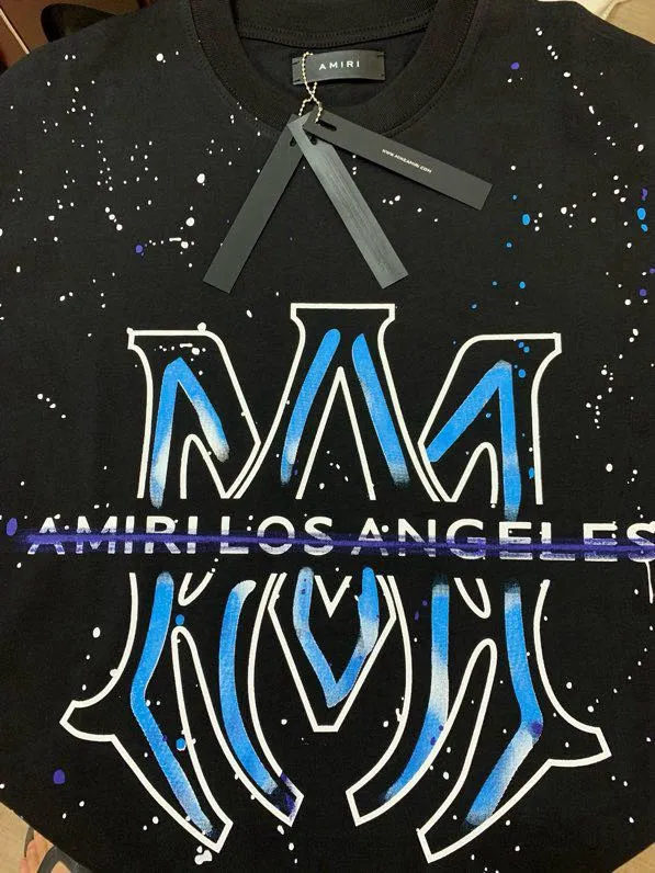 714 P126 AMIRI real shot black white hanging S. M. L. XL