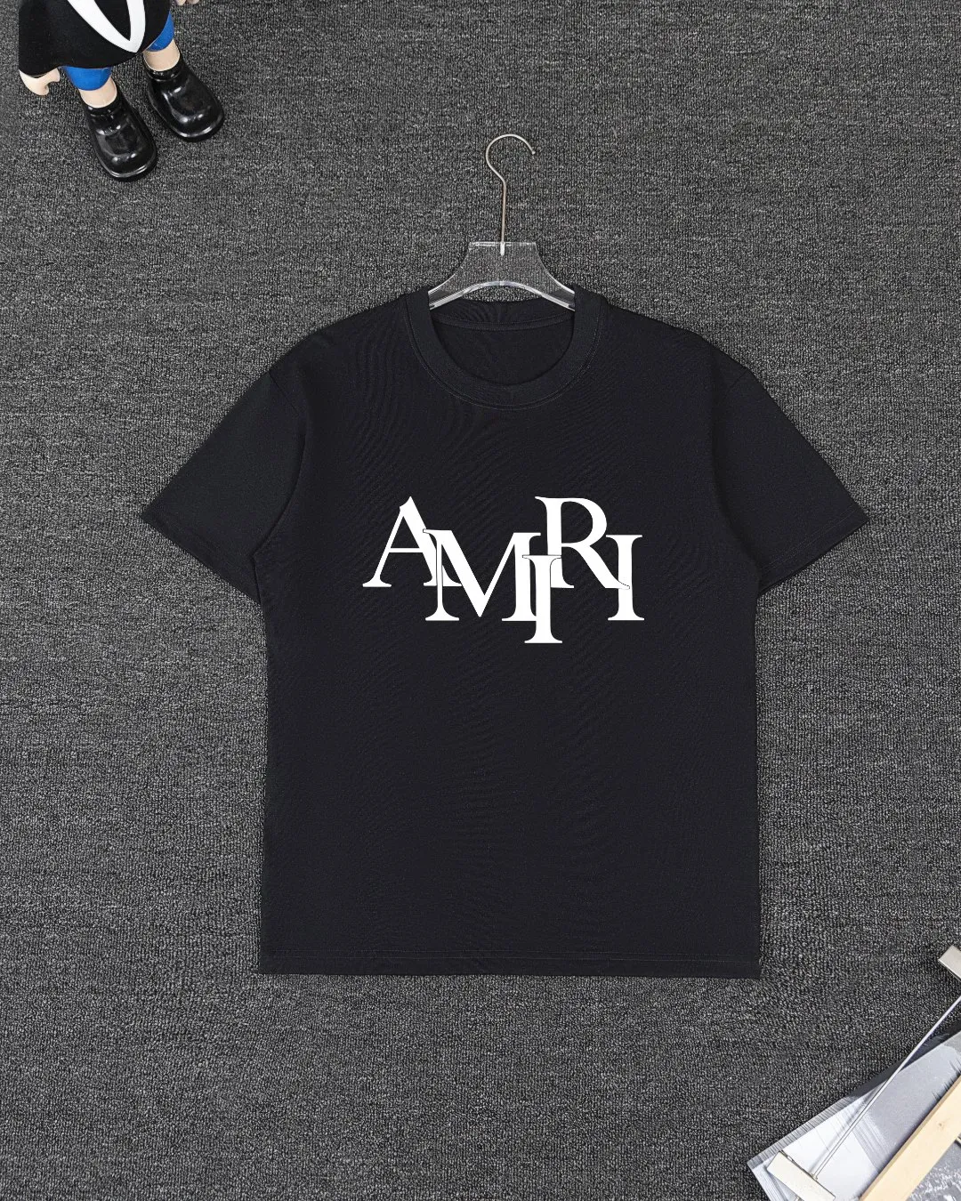 P280 AMIRI spring and summer short-sleeved suit, Xinjiang long-staple cotton short-sleeved + pure cotton terry shorts, a fusion of top elements, trendy men's fashion, unparalleled in terms of upper body comfort, it can be said to be a must-have set for summer. Size: S M L