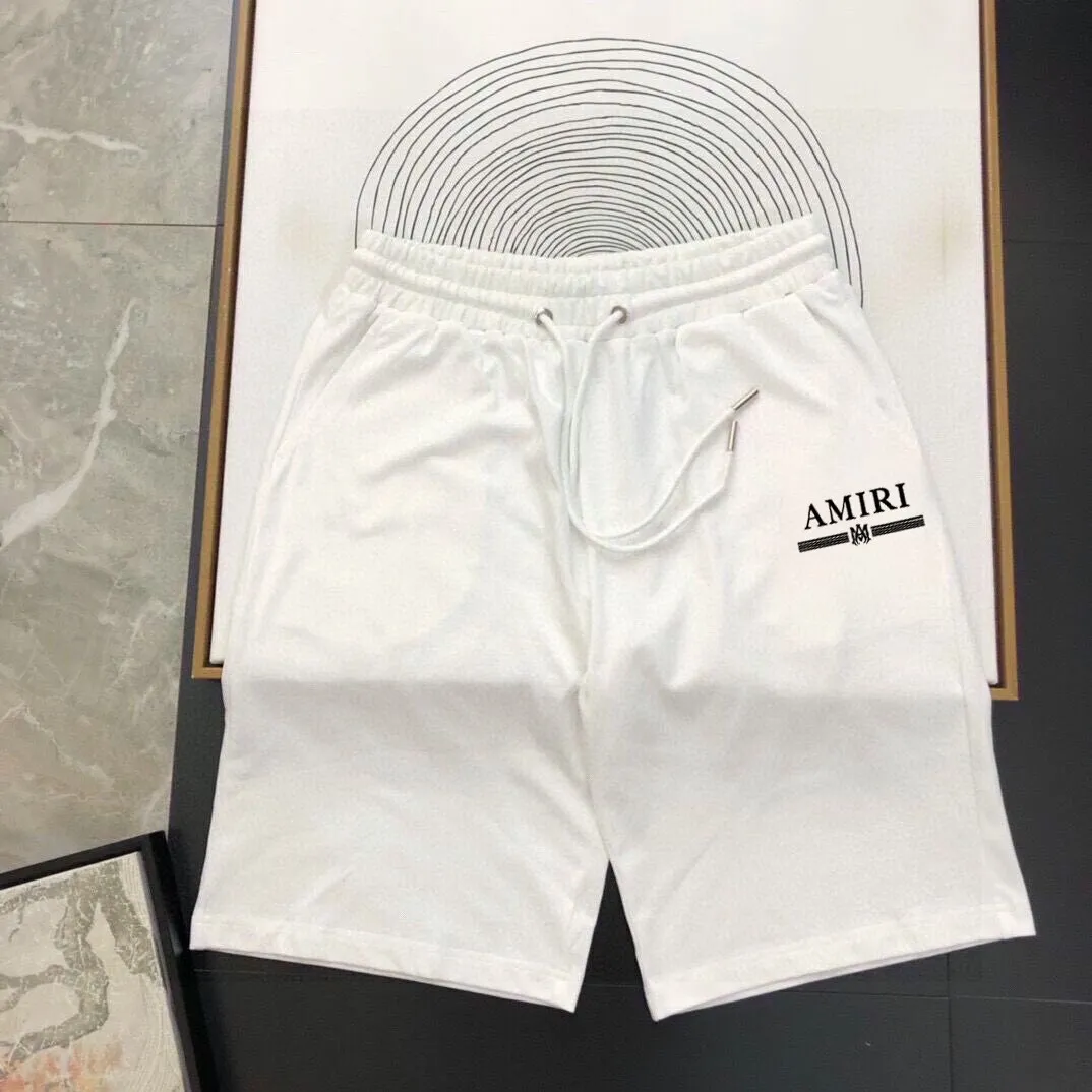 P280 Brand [AMIRI] 2025 new men’s short-sleeved shorts suit! Synchronous sales on the official website! High-end version on the market! It feels delicate and soft! Make you more comfortable to wear! The draped silhouette is awesome! Size: M-5XL (please state your height and weight when placing an order)