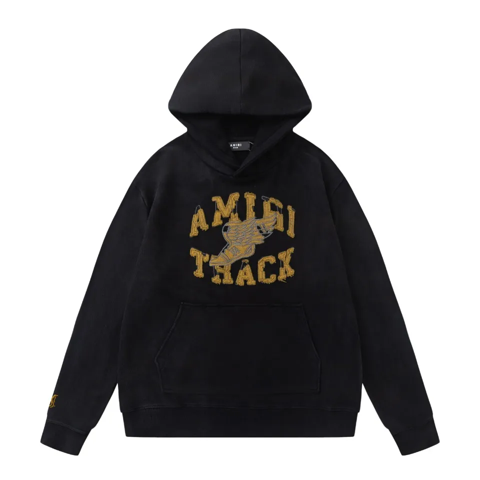 7119#P330 washed and aged style, AMIRI patch embroidered logo. Color: white, black. Size: S M L XL