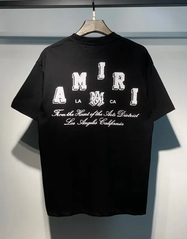 690 model P120 AMIRI real shot black white hanging S. M. L. XL