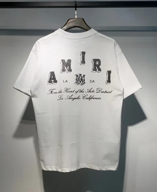 690 model P120 AMIRI real shot black white hanging S. M. L. XL