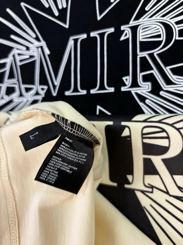 P114 AMIRI real shot black apricot hanging shot S. M. L. XL