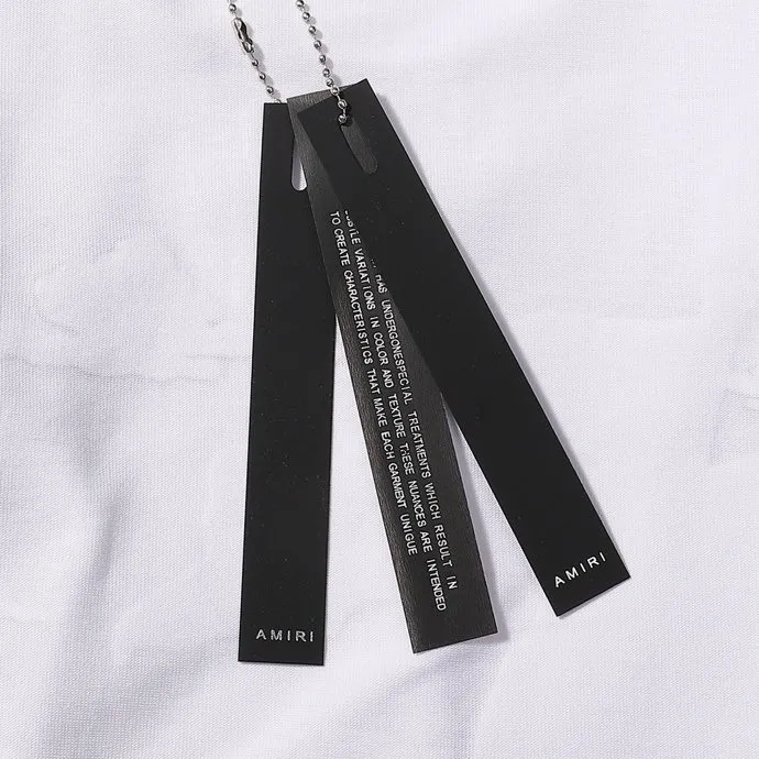 Style number: 725 P126 Fabric: 260g double yarn AMIRI 2025 spring and summer new logo round neck T-shirt high street unisex loose classic letter sun black hole star short sleeve Color: black. White Size: S M L XL