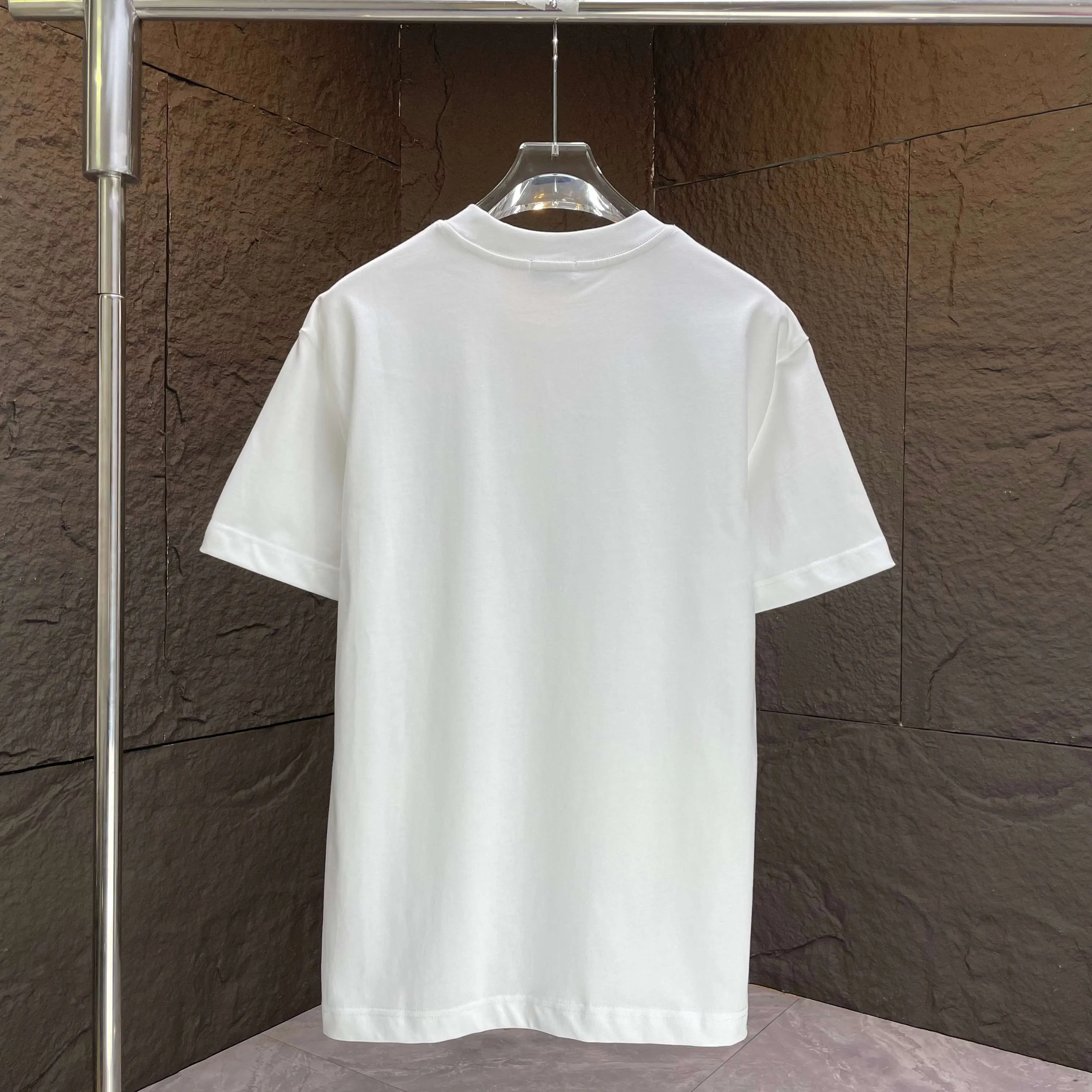 P140 AMIRI* 2025 autumn and winter new short-sleeved T-shirt, customized pure cotton letter logo, three-dimensional foaming, color: black, white, smart color, dark blue, code number: S M L XL XXL