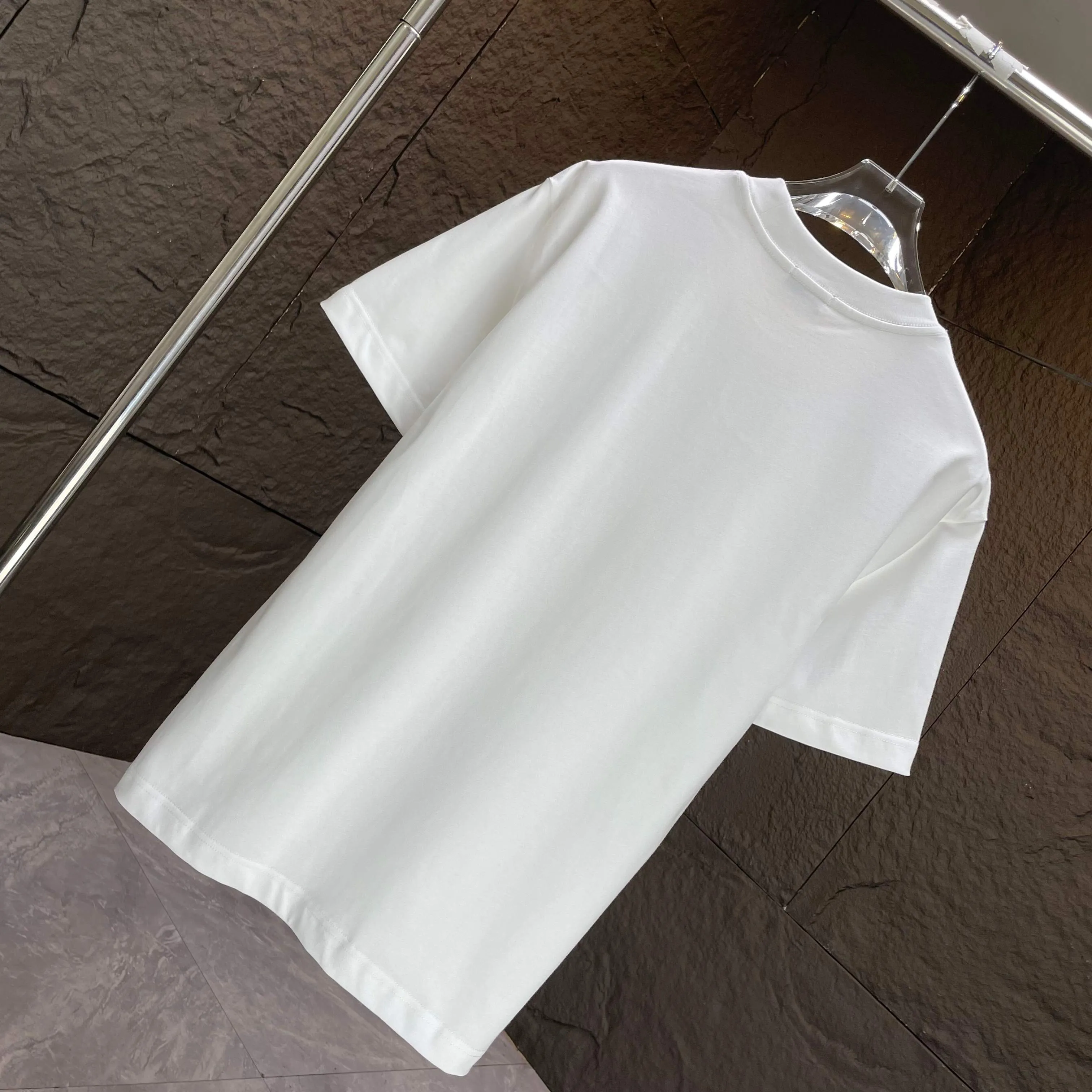 P140 AMIRI* 2025 autumn and winter new short-sleeved T-shirt, customized pure cotton letter logo, three-dimensional foaming, color: black, white, smart color, dark blue, code number: S M L XL XXL