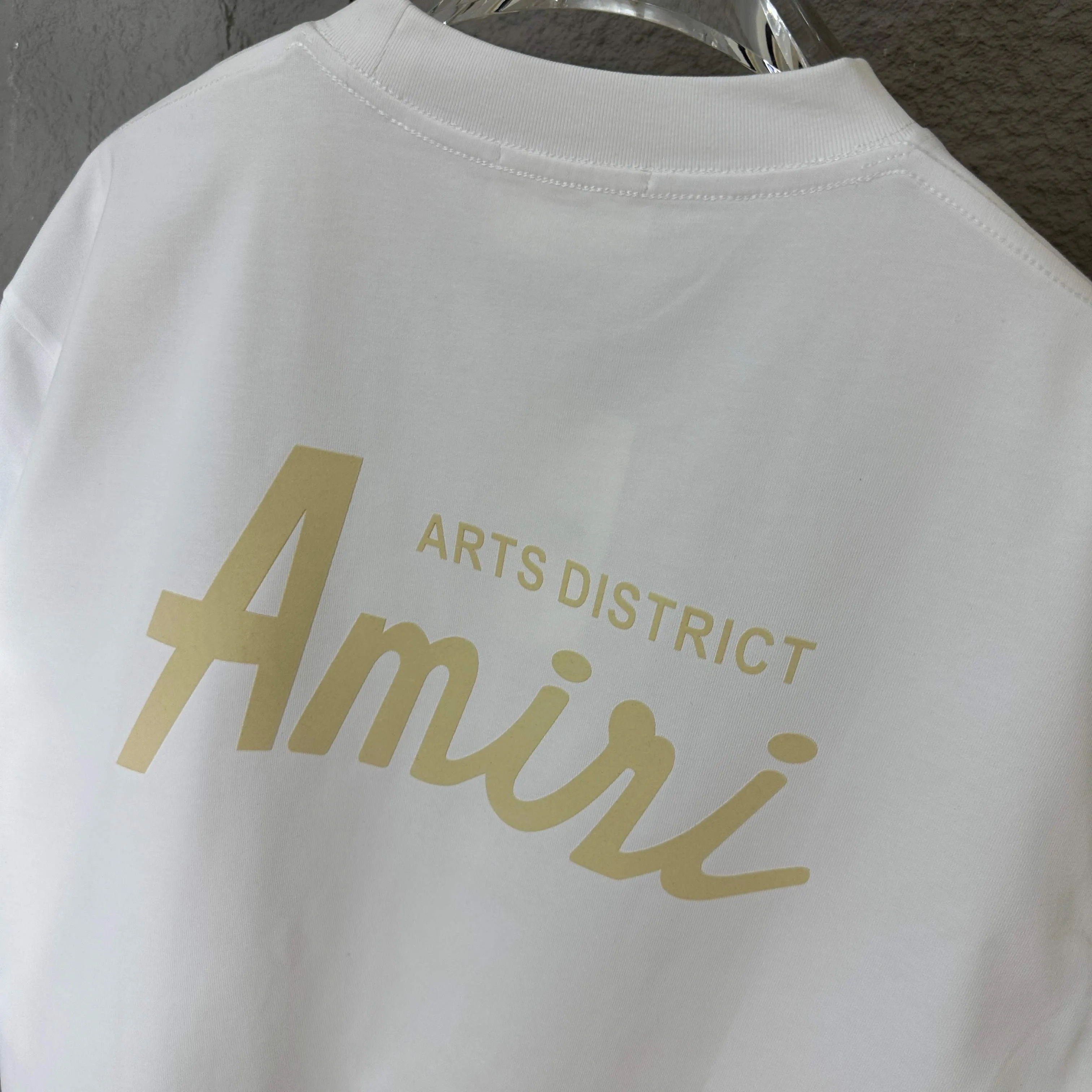 🅿️190 Ami Love 2025 Spring and Summer Style Classic Simple Flocking Three-dimensional Love Letters Personalized Logo Customized Double Yarn Plain Cotton Fabric Short Sleeve T-shirt Unisex Color: Black White Size: S (90-130 catties) M (120-150 catties) L (140-165 catties) XL (160-180 catties) XXL (180-210 pounds)