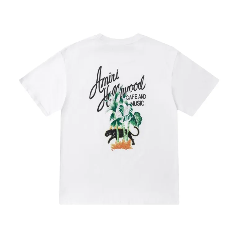 P160 AMIRI coconut palm hot diamond logo, color: black, white, size: S M L XL