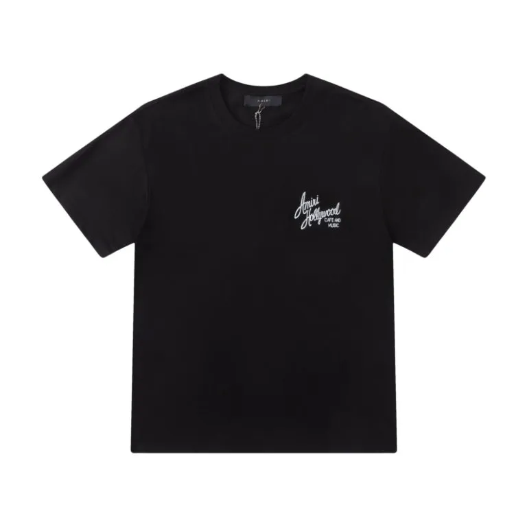 P160 AMIRI coconut palm hot diamond logo, color: black, white, size: S M L XL