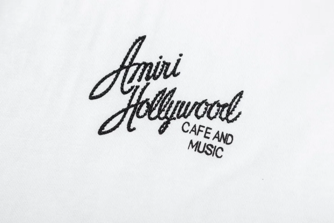 P160 AMIRI coconut palm hot diamond logo, color: black, white, size: S M L XL