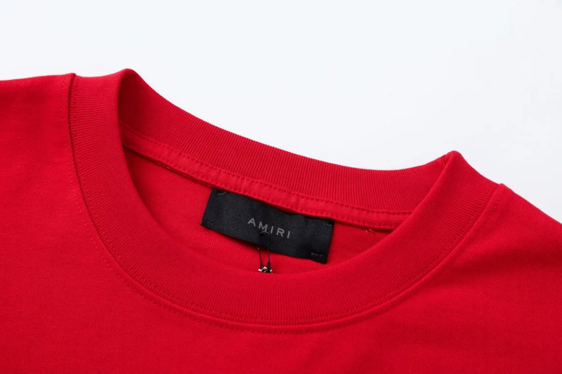 P134, AMIRI hand-printed logo, color: red, size: S M L XL
