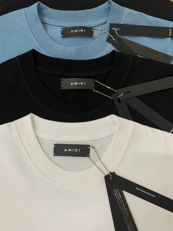 Model 668 P114 AMIRI real shot white black hanging shot S. M. L. XL
